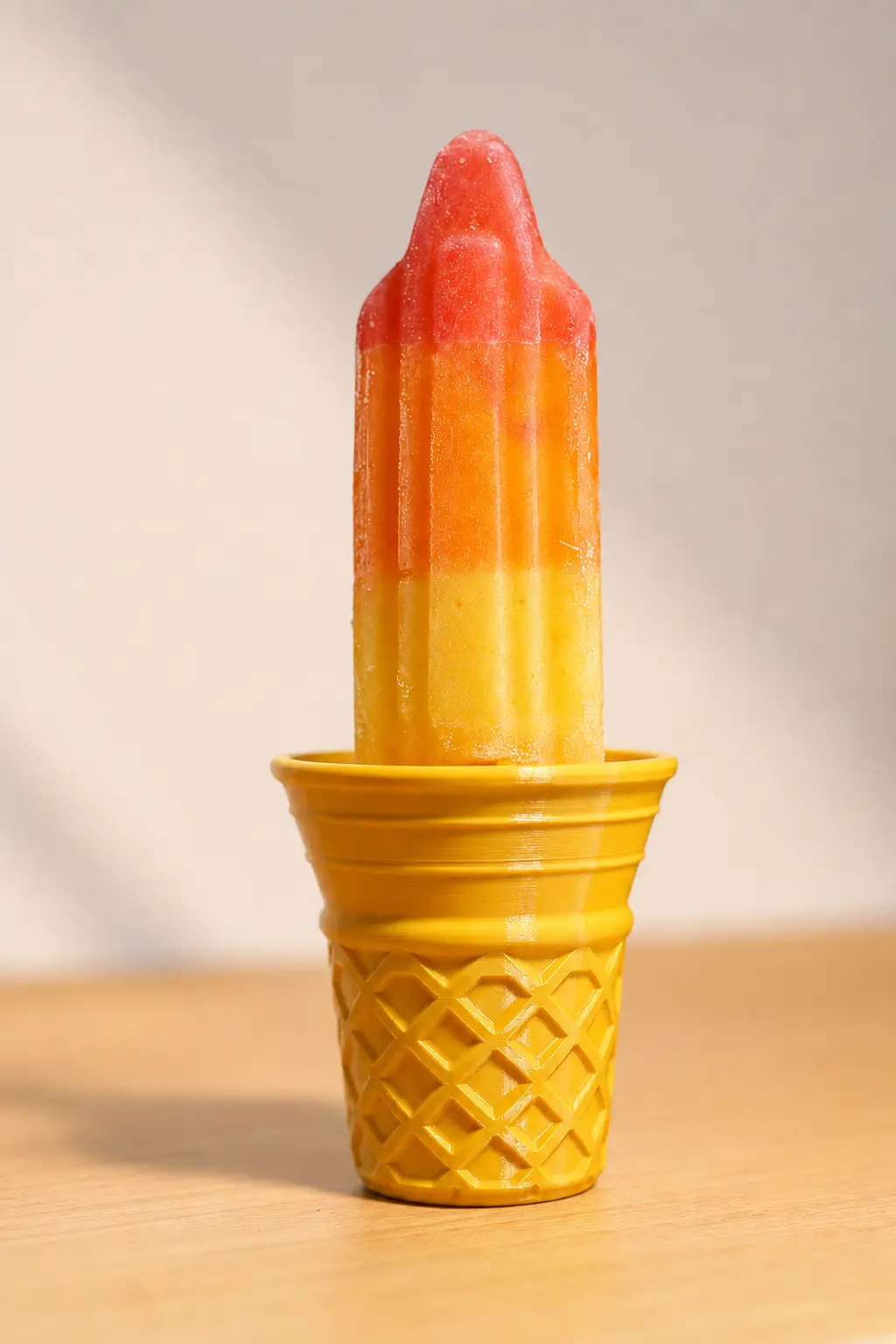 Popsicle Drip-Catcher beside a second color version