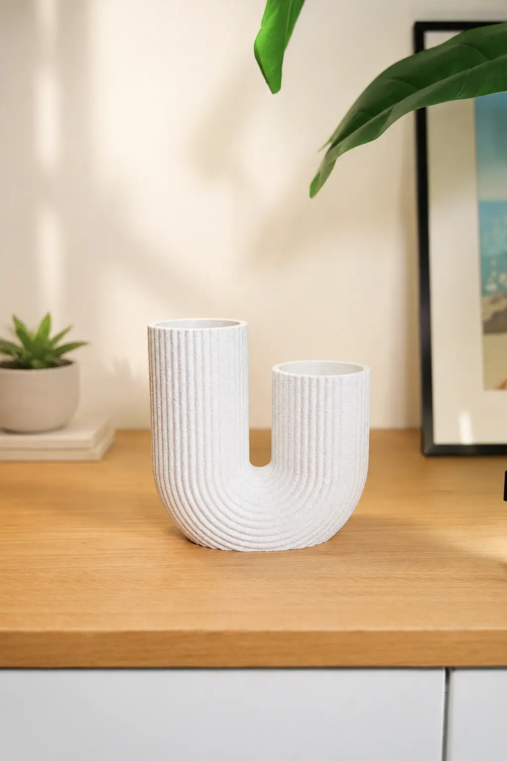 The empty U-FORM showing its continuous ribbed profile